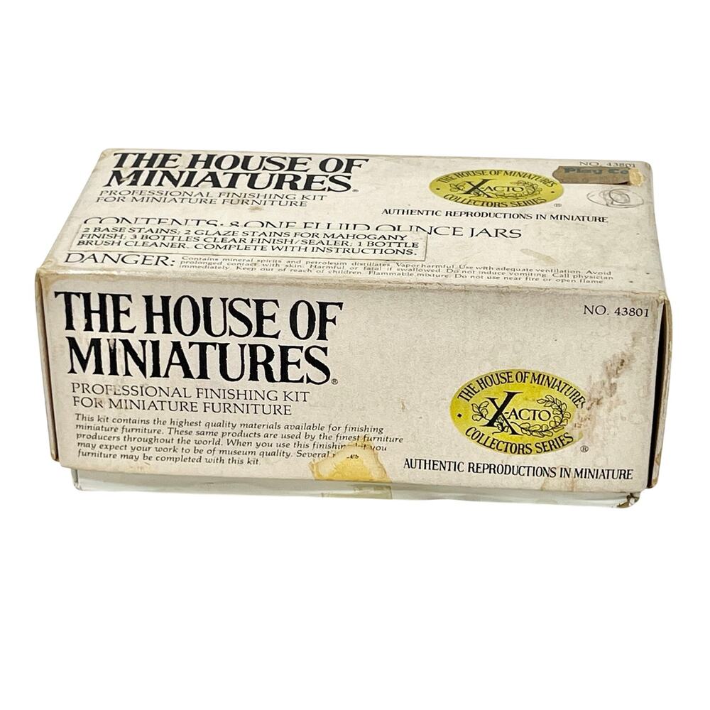 Vintage X-Acto The House of Miniatures Professional Finishing Kit 43801 Mahogany